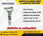 Martillo Cincelador liviano, equipo neum