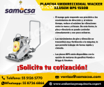 PLANCHA UNIDIRECCIONAL WACKER NEUSON BPS