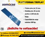 Plataforma (para andamio). triplay o met