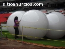 Publicidad en pelotas gigantes