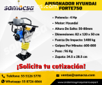 Samacsa compactador marca Hyundai modelo