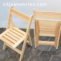 Silla plegable Country de Madera Maciza