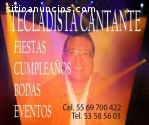 Tecladista Cantante para Fiestas Eventos