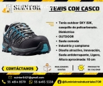 Tenis con casquillo de seguridad