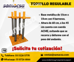 Tornillo regulable/gato para andamio