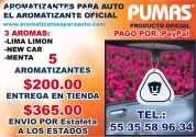 AROMATIZANTES PERSONALIZADOS DE PUMAS