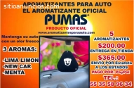 AROMATIZANTES PERSONALIZADOS DE PUMAS