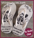 Flip Flops decoradas para boda