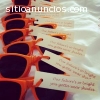 Lentes para sol para recuerdo de boda en