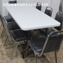 Mesa rectangular Comedor Industrial o Re