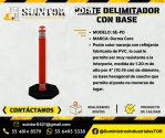 Poste delimitador con base,