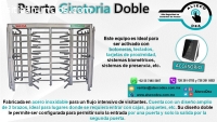 PUERTA GIRATORIA CON SISTEMA BIOMÉTRICO