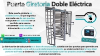 PUERTA GIRATORIA DOBLE ELÉCTRICA