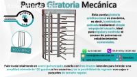 PUERTA GIRATORIA MECÁNICA