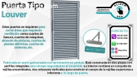 PUERTA TIPO LOUVER PARA VENTILACIÓN