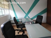 Renta oficina equipada con sala de junt