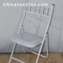 Silla tipo Tiffany Plegable en Blanco pa