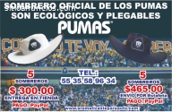 SOMBREROS PERSONALIZADOS DE LOS PUMAS