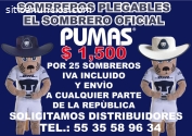 SOMBREROS PLEGABLES PERSONALIZADOS PUMAS