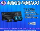 TECLADO, BOCINAS Y MOUSE VORAGO