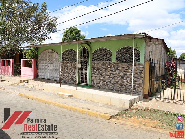 venta de casa centrica en masaya