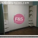 Closet en melamina. F&S Amoblados