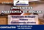 Empleada de hogar cama adentro en Lima,