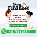 FINANCIACION: ASNEF/AUTONOMO/EMPRESAS