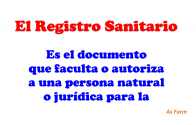 Inscripción de Registro Sanitario o NSO