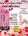 SOFT EJACULATION COCK WITH BALL 8.5