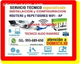 TECNICO CABLEADOS INTERNET REPETIDORES