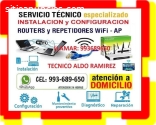 TECNICO WIFI Y ROUTER FIBRA OPTICA