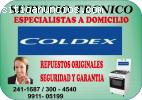 COLDEX  TECNICOS 2411687 COCINAS A GAS /