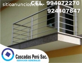 acero inoxidable para escaleras, baranda