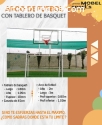 ARCO DE FUTBOL CON TABLERO DE BASKET