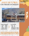 ARCO DE FUTBOL CON TABLERO DE BASKET