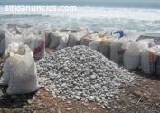 Arena y piedra para fitro agua potable