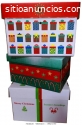 CAJAS NAVIDEÑAS DE CARTON