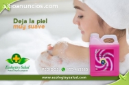 Jabon ecologico suave para la piel