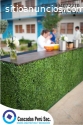 jardin vertical artifical, muro vertical