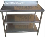 MESA NIVELES INFERIORES ACERO INOX