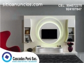 mueble de tv, mueble de tv con luces led