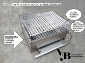 PARRILLA CON BASE EN ACERO INOXIDABLE/EQ