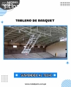 Tablero de basquet colgante de techo