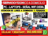 TECNICO PC LAPTOP REDES WIFI REPETIDORES