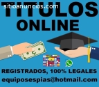 titulos universitarios y tecnicos online