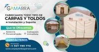 Todo tipo de toldos y carpas