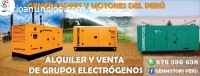 VENTA / ALQUILER DE GRUPOS ELECTRÓGENOS