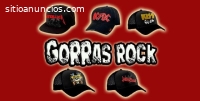 Gorras bordadas estilo rock