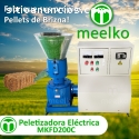 Maquina Meelko pellets con madera 200